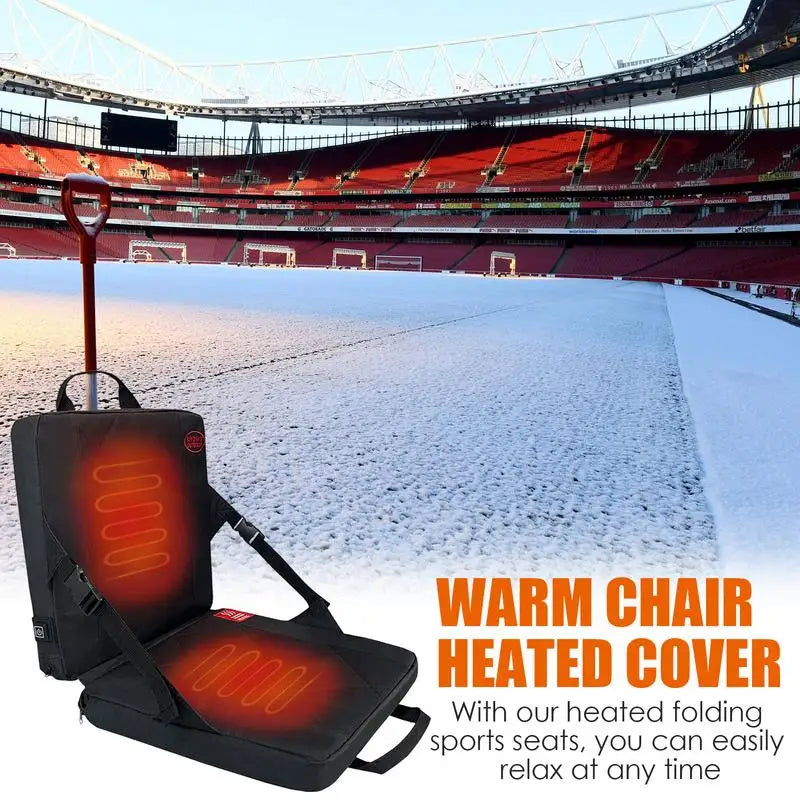 Portable  Foldable Heated Stadium Seat Cushion