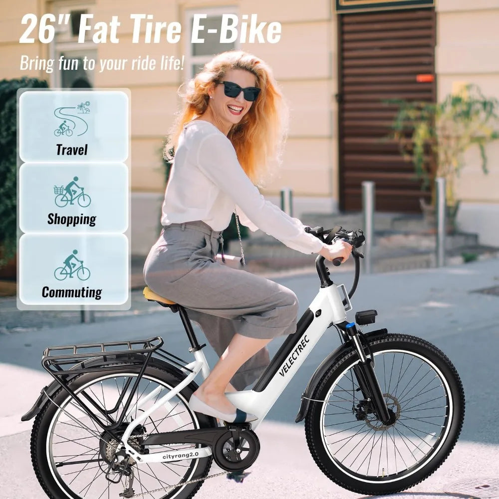 26" Electric Bike for Adults