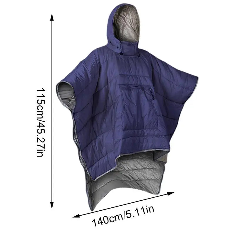 Wearable Blanket Adult Waterproof Hooded Blanket