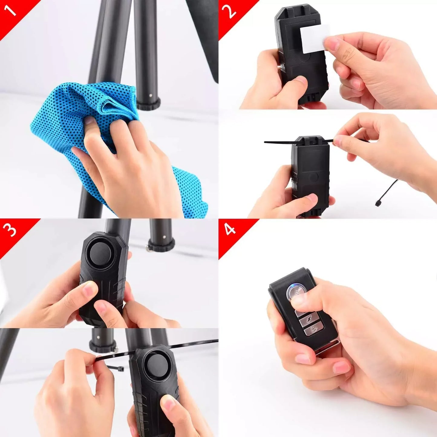 Bike Alarm Horn with Remote Loud  Vibration