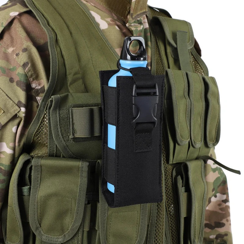 Water Bottle Bags Tactical Molle 600d Nylon Kettle Cover Hanging Waist Pouch Outdoor Travel Hiking Climbing Camping Holder