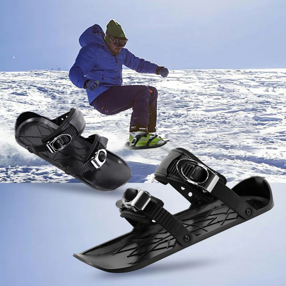 Adjustable Mini Ski Snowblades Short Snowskates