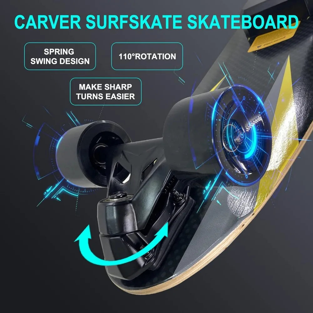 Longboard Cruiser With Remote Control Skate Board