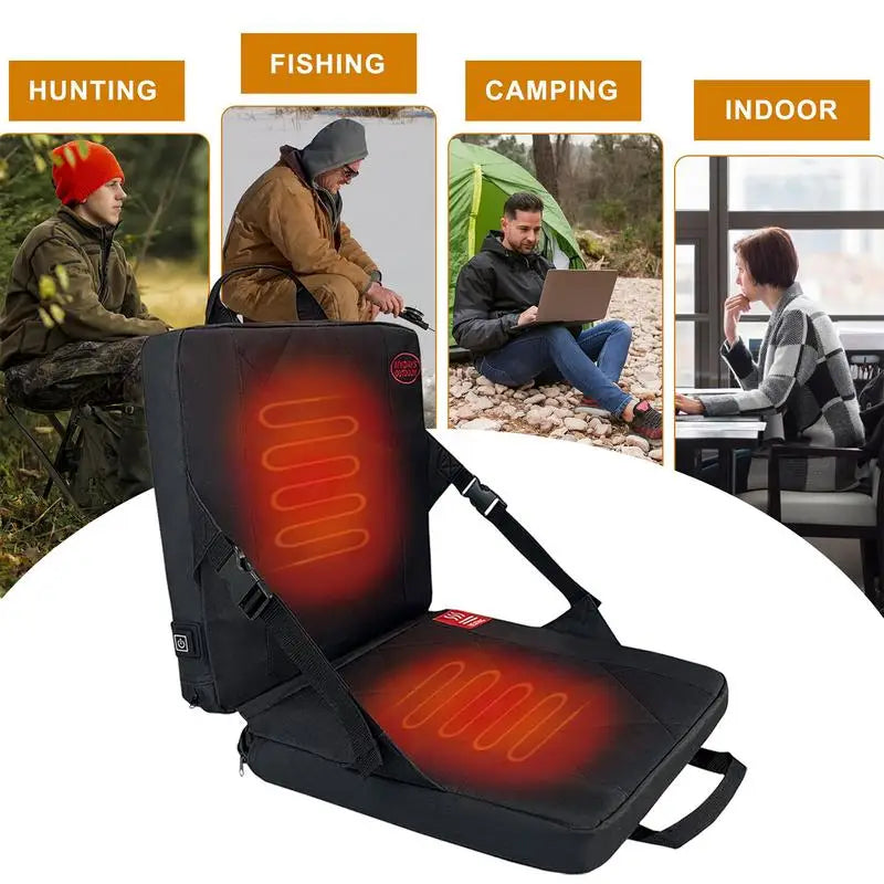 Portable  Foldable Heated Stadium Seat Cushion