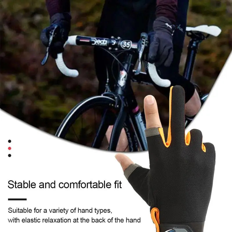 Cycling Fishing Gloves Touch Screen Non-Slip Full Finger Thin Breathable Mesh Bike Bicycle Gloves Quick Dry Ski Hiking Gloves