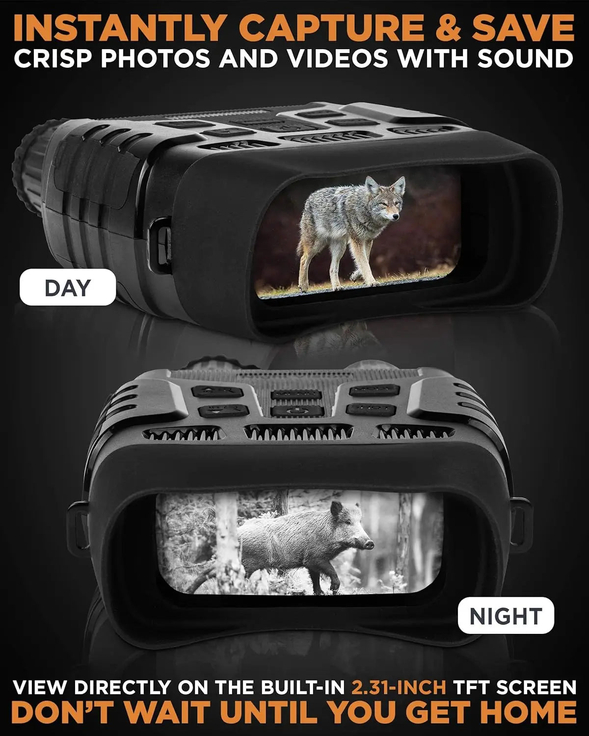 Night Vision Goggles - Military Grade, Digital Infrared Binoculars