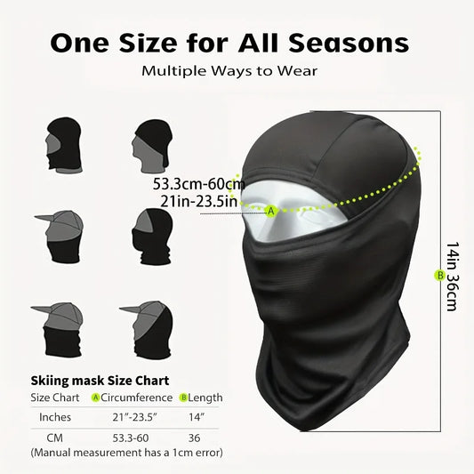 Unisex Balaclava, Winter Ski Mask