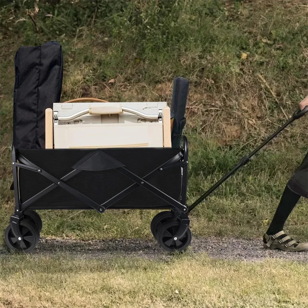 Folding Beach Wagon Cart Collapsible Heavy Duty