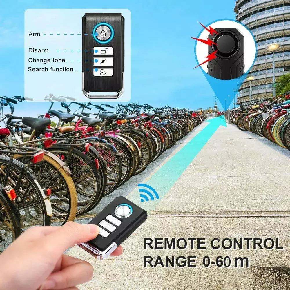 Bike Alarm Horn with Remote Loud  Vibration