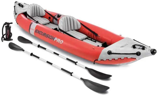 2 Person Vinyl Kayak with Oars