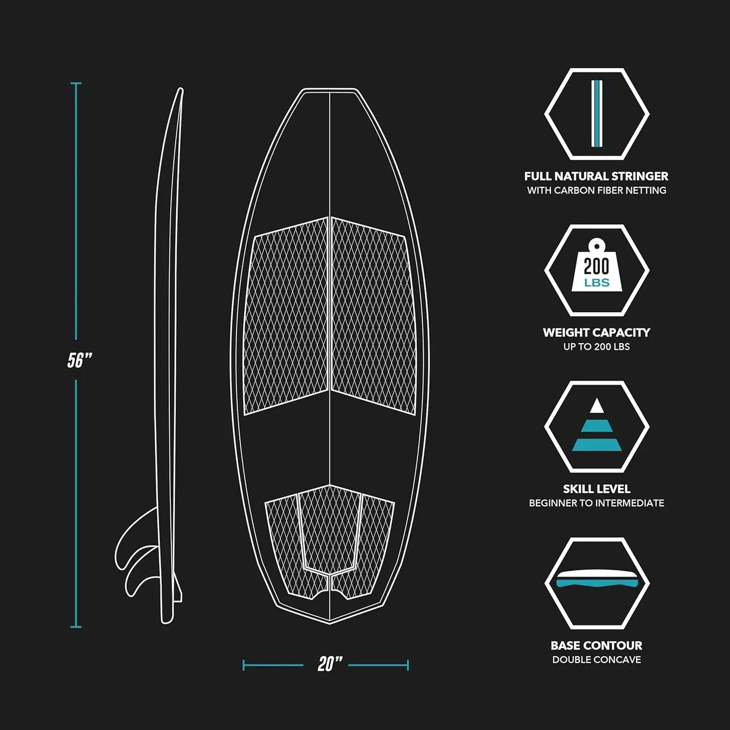 Board. Custom Surf Style Wake Surfboards