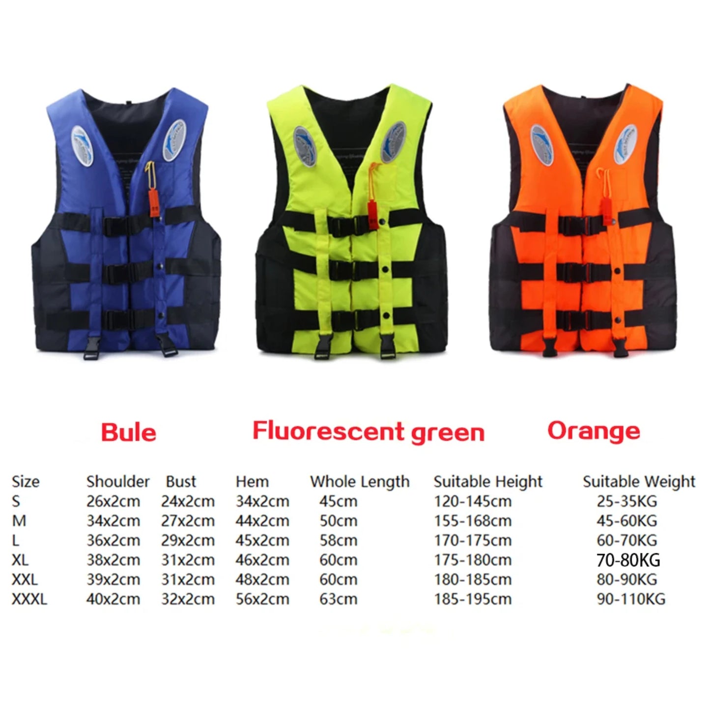 New Neoprene Life Vest Water Sports