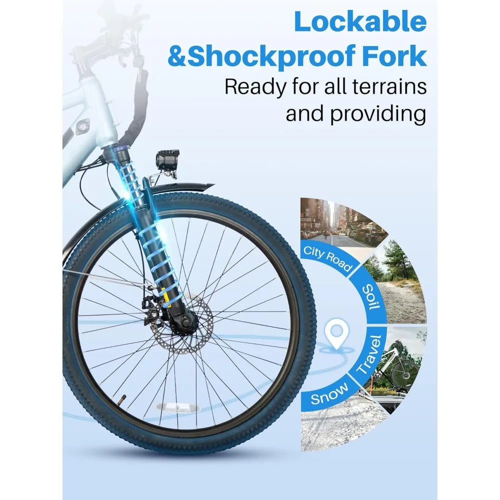 26" Electric Bike for Adults