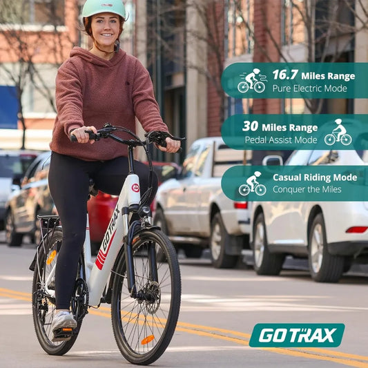 26" Electric Bike Max Range 30Miles