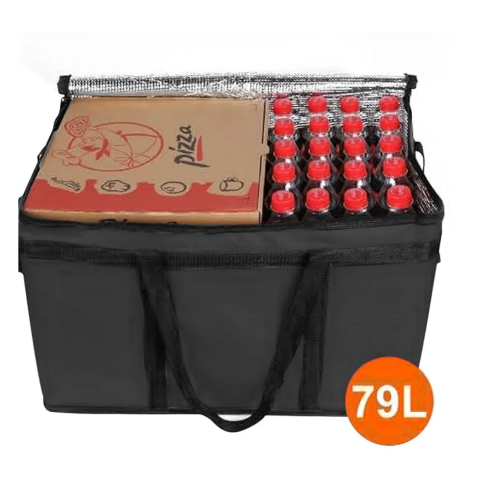 1 PC XXXL Picnic Bags 79L for Hot and Cold Food, Removable Hard Bottom, Camping Storage, Large Capacity Reusable Lunch Bag