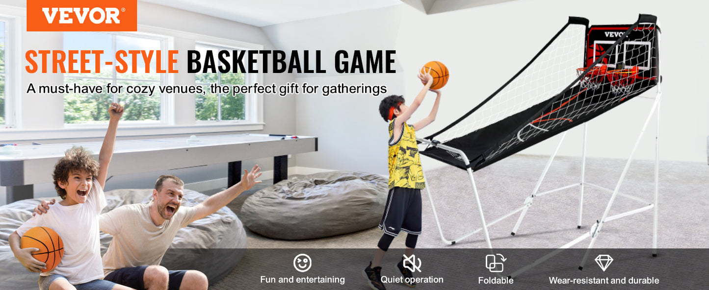 VEVOR Foldable Basketball Arcade Game, 2 Player